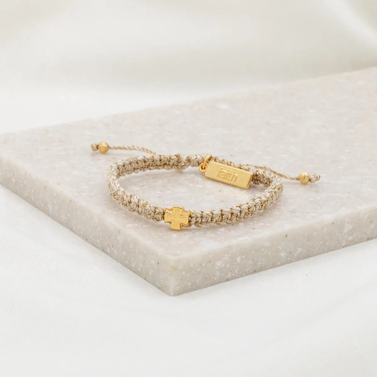 Wonderfully Made Bracelet - Gold Cross
