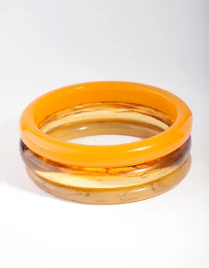 Yellow Brown Bangle Pack